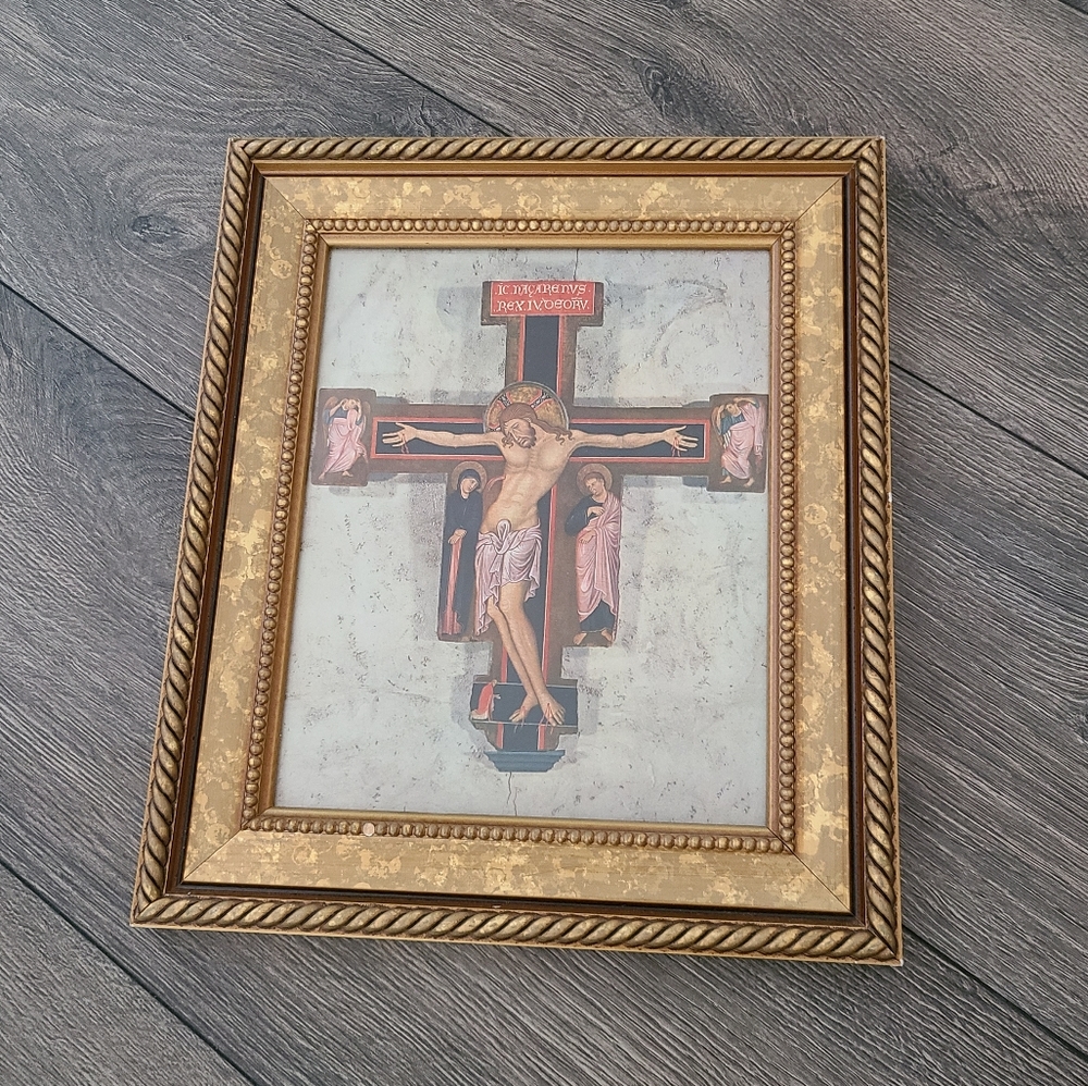 Vintage Jesus Framed Print